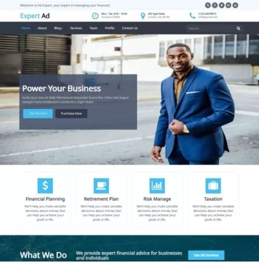 Business Website Example